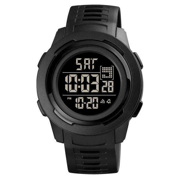Skmei 1731 Led Dual Time Digital Display elektronisk watch Black