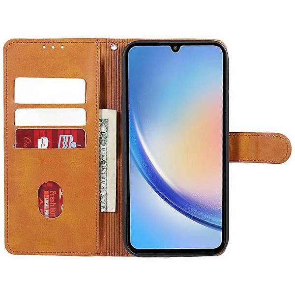 Til Samsung Galaxy A15 5G Etui Stødsikkert Læder Telefon Cover Magnetisk Wallet Stand Shell Multicolor Style C