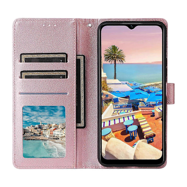 Plånboksfodral med Ställ för vivo Y02s 4G/Y56 5G/Y16 4G, PU Läder Telefonskal Multicolor Style C