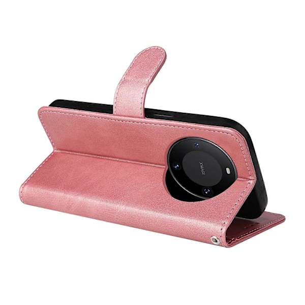 Til Huawei Mate 60 Etui Kalvetekstur Tegnebog Stativ PU Læder Slim-fit Telefoncover Multicolor Style D