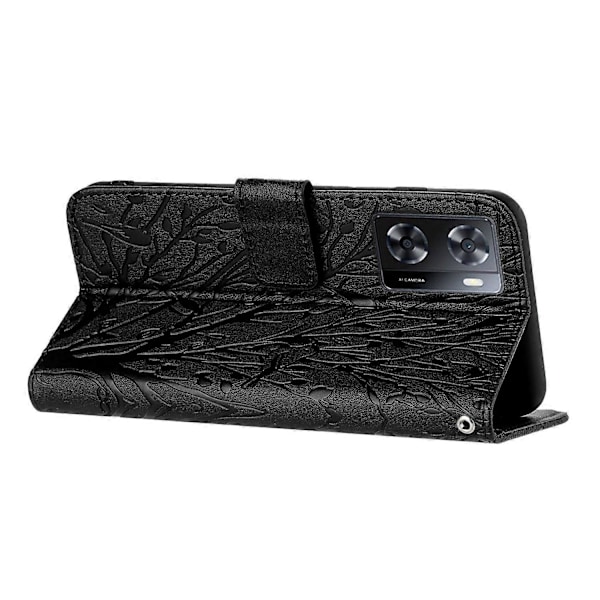 Oppo A57 4G -puhelimen kotelo, yksivärinen jalustallinen lompakkokotelo, ohut nahkainen puhelinkotelo Multicolor Style A