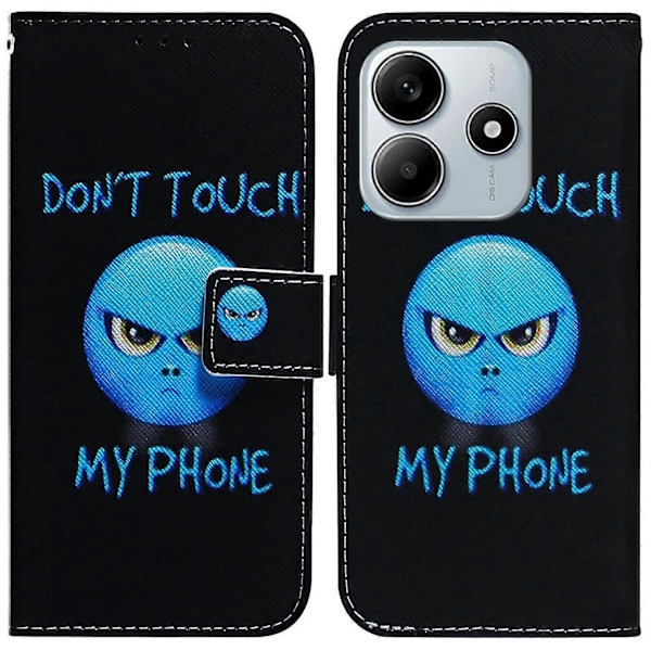 Pung etui til Xiaomi Redmi Note 14 5G med mønsterprint læder telefoncover Multicolor Style H