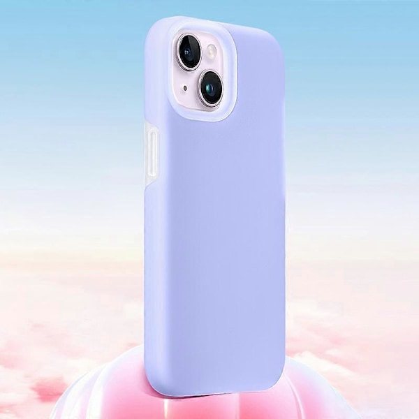 XUNDD Jelly -sarja iPhone 15:lle Mikrokuituvuorattu puhelinkotelo Nestemäinen silikoni + PC-takakansi Multicolor Style A