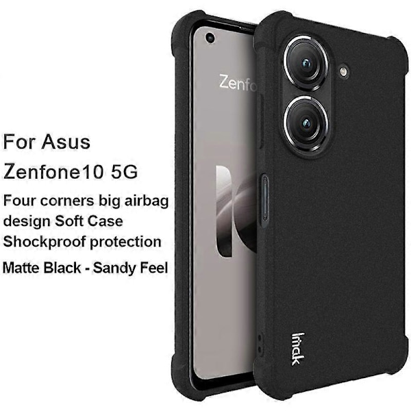 IMAK Matt Skyddsfodral för Asus Zenfone 10 5G, Mjukt TPU Stötsäkert Baksidesskydd Multicolor Style B