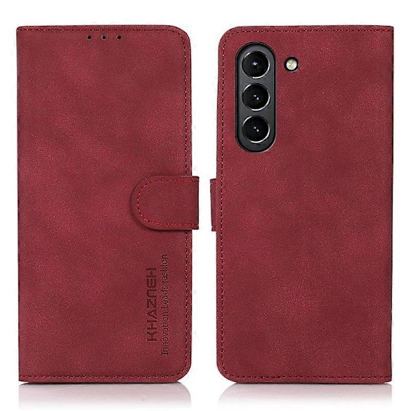 KHAZNEH Wallet Stand Design Læder Cover Case til Samsung Galaxy S21 FE/S21 Fan Edition Multicolor Style B