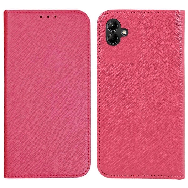 Flip-deksel til Samsung Galaxy A06, støtsikkert med kryssmønstret tekstur i lær Multicolor Style C