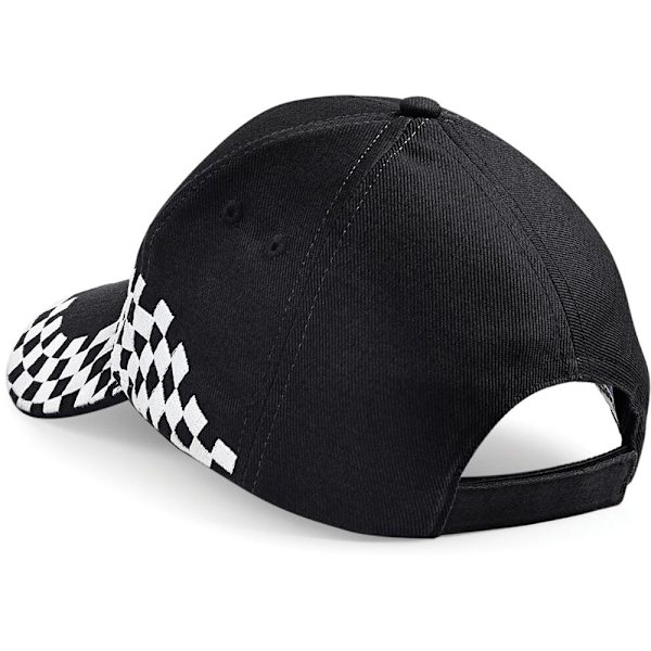 Beechfield Unisex Grand Prix Baseball Cap Én Størrelse Sort Black Black One Size