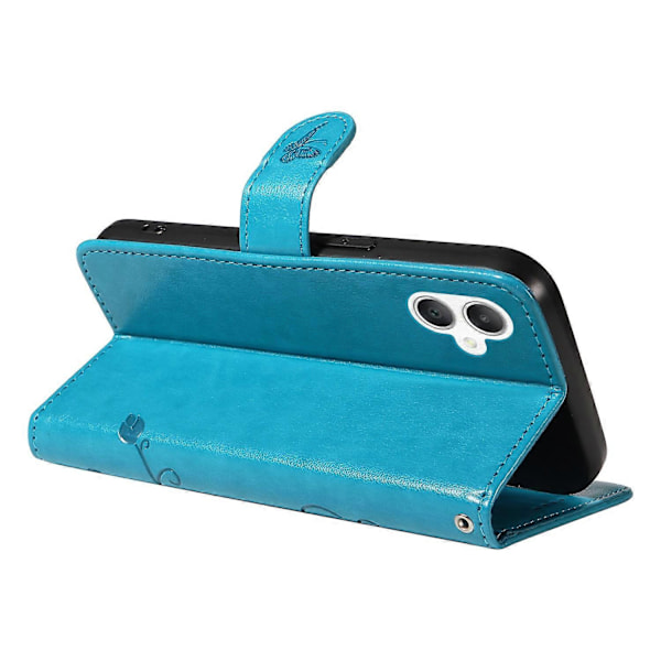 Fodral för Samsung Galaxy A06, blommönstrat PU-läder plånboksfodral Multicolor Style E
