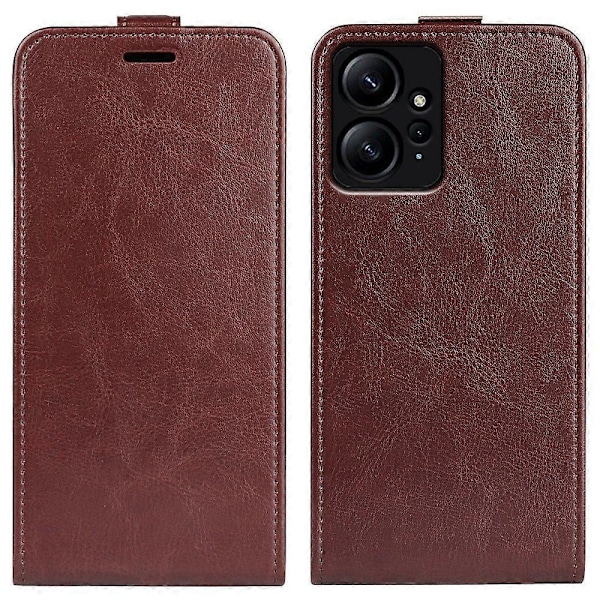 Til Xiaomi Redmi Note 12 4G Vertikal Flip Telefon Cover Kort Holder PU Læder Beskyttelses Cover Multicolor Style D