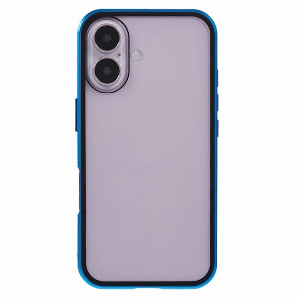 För iPhone 16 Plus Skal Magnetiskt Fullständigt Skydd Transparent Mobilskal - Grön Multicolor Blue