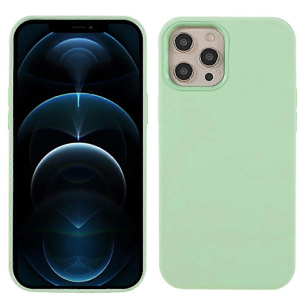 Myk Solid Silikon Fullkropps Beskyttelsesdeksel for iPhone 12 Pro Max 6.7 tommer Multicolor Style F
