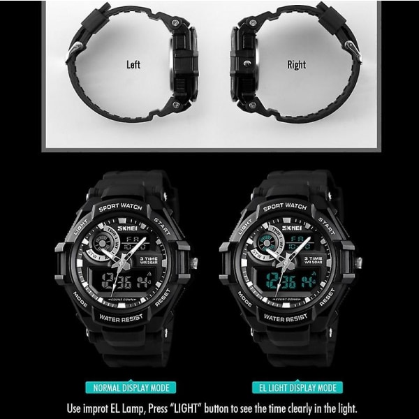 Skmei 1357 Herr multifunktionell watch Black