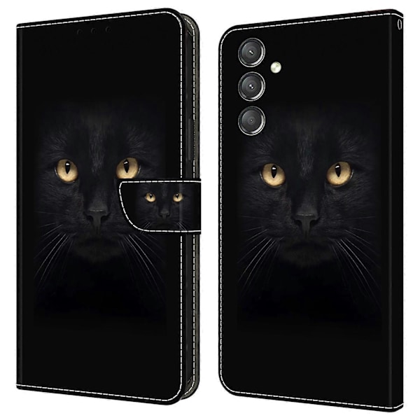 Til Samsung Galaxy A24 4G (162.1 x 77.6 x 8.3mm) Etui Stødsikkert Wallet Telefon Cover Multicolor Style K