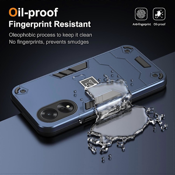 PC+TPU-etui med dobbelt lag design og faldbeskyttelse til Oppo A38 4G/A18 4G Multicolor Style C