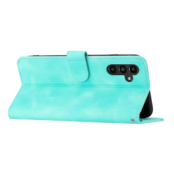 YX0030 Plånboksfodral i PU-läder för Samsung Galaxy S23 FE med tryckt stativ och flip-skydd Multicolor Style D