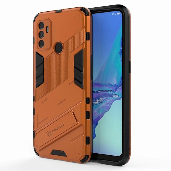 Stöttåligt PC+TPU Hybrid Skal med Ställ för Oppo A53 4G