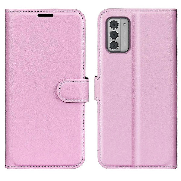 Til Nokia G42 Litchi Tekstur Telefon Stand Cover PU Læderpung Anti-ridse Etui Multicolor Style C