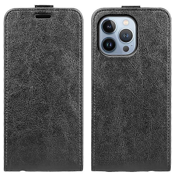 Vertikalt Flipfodral i PU-läder med Korthållare för iPhone 14 Pro 6.1 tum