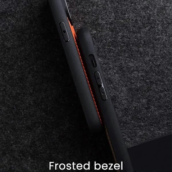 MELKCO Skal för iPhone 15 Pro Max Äkta Läderklätt PC-Mobilskal Multicolor Style G
