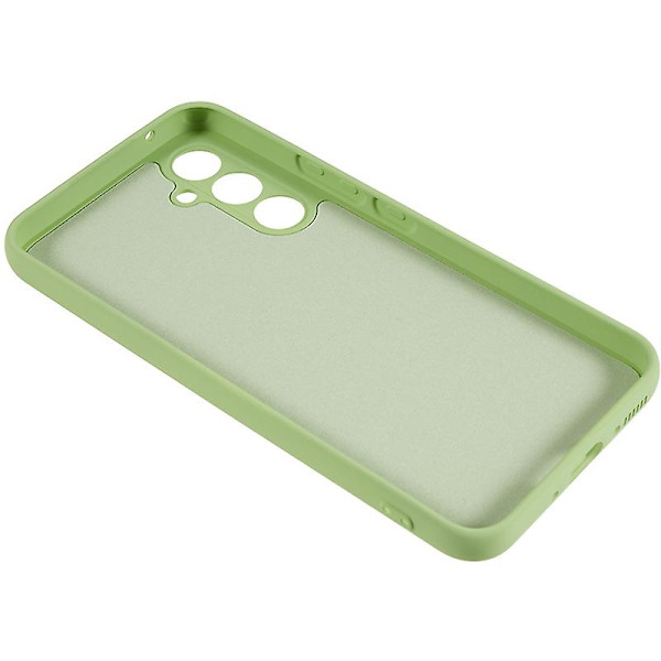 För Samsung Galaxy S23 Fe Fiberfoder Gummibelagt Tpu- cover anti-scratch case Matcha Green