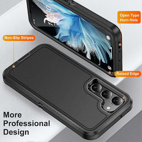 For Samsung Galaxy S23 Hybrid PC+TPU Telefondeksel Sklisikkert Støtsikkert Bakdeksel Multicolor Style C