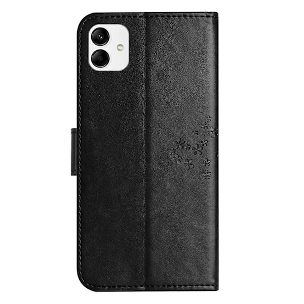 Skal för Samsung Galaxy A05 4G Uggla Träd Präglat Läder Telefonskydd med Plånbok Multicolor Style A