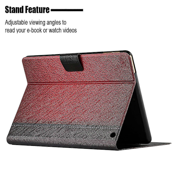 Til Fire Max 11 Smart Tablet Etui PU Læder Støtte Cover med Kortholder Multicolor Style L