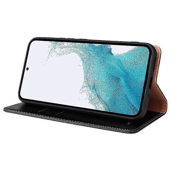 FIERRE SHANN PU Læder Wallet Folde Stand Telefon Cover til Samsung Galaxy A54 5G Multicolor Style C