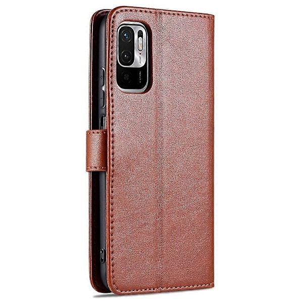 AZNS PU-nahkainen puhelinlompakkokotelo jalustalla Xiaomi Redmi Note 10 5G/Poco M3 Pro 4G/5G -puhelimille