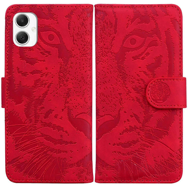 Til Samsung Galaxy A06 Etui Tiger Prægning Læder Wallet Telefon Cover Multicolor Style E
