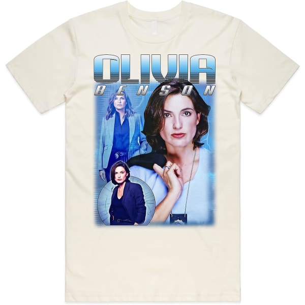 Olivia Benson Homage Top Us Tv Show Law And Order Elliot Gift Herr T-shirt för kvinnor Natural L