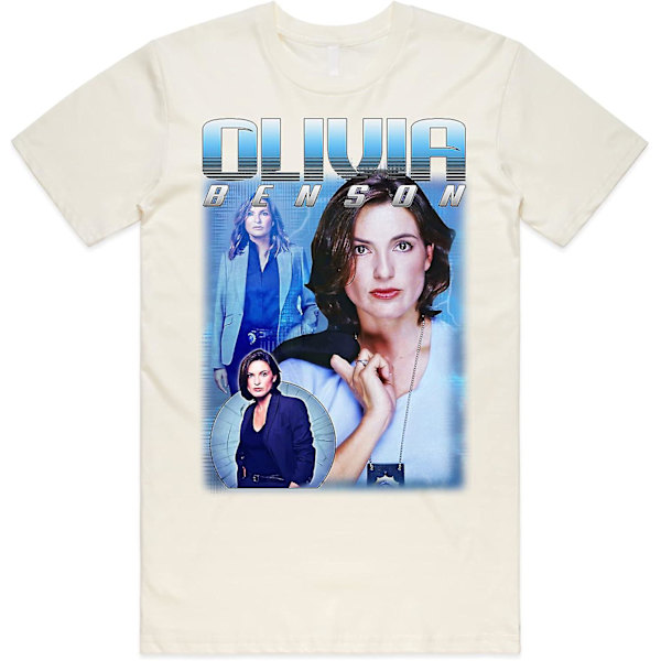 Olivia Benson Homage Top Us Tv Show Law And Order Elliot Gift Herr T-shirt för kvinnor Natural S