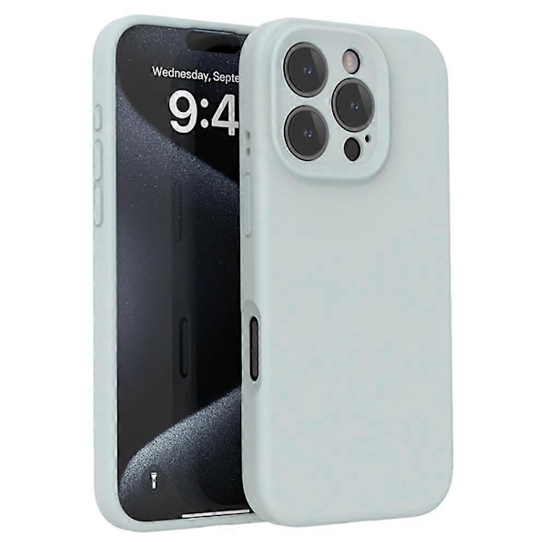 Skal för iPhone 16 Pro Max PC+Flytande Silikon Skyddande Mobilskal med Mikrofiberfoder Multicolor Style J