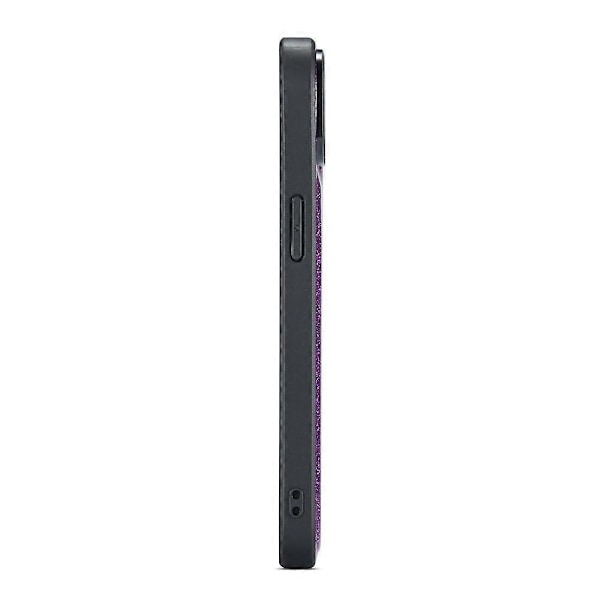 iPhone 13 -kotelo Glitter PU-nahka+PC+TPU Naarmuuntumaton puhelinkuori Multicolor Style D