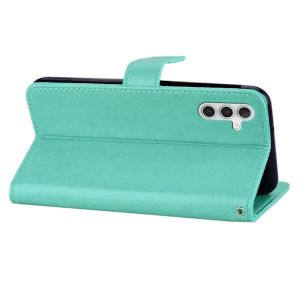 Samsung Galaxy S23 FE -kotelolle Pöllökuvioitu PU-nahkainen puhelinkotelo lompakkotelineellä Multicolor Style D