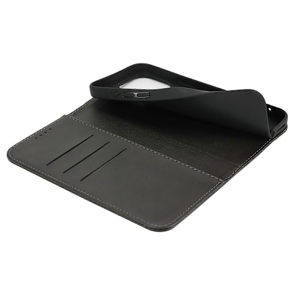 PU læder kalveskinds tekstur magnetisk lukning smartphone cover til iPhone 16 Pro Max Multicolor Style A