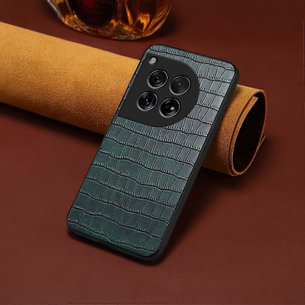Naarmuuntumaton suojakotelo OnePlus Ace 3 5G/12R 5G -puhelimelle, krokotiilinnahkajäljitelmä, nahka+TPU+PC-puhelinkuori Multicolor Style C