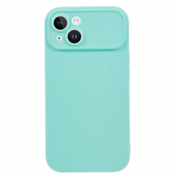 För Iphone 13 Matte Telefon Bakskal Soft Tpu Phone case Cover (exakt bakre linsutskärning) Light Green