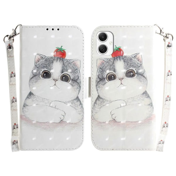 Til Samsung Galaxy A06 Etui Mønstertryk Læder Wallet Telefon Cover Multicolor Style I