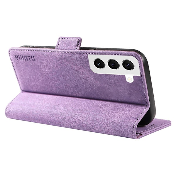 YIKATU YK-005 Til Samsung Galaxy S21 FE 5G Stand Wallet Case Hud-berørings Læder Telefon Cover Multicolor Style B