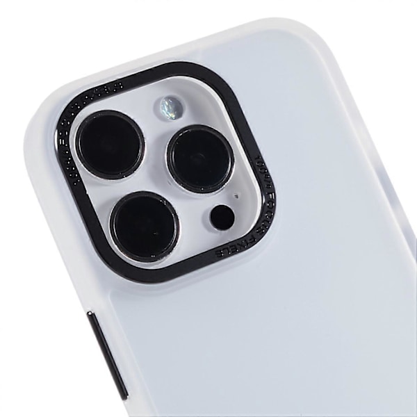 FULEXIN För iPhone 15 Pro PC+TPU Mobilskal Metall Linsskyddsram Anti-Repskydd Multicolor Style B