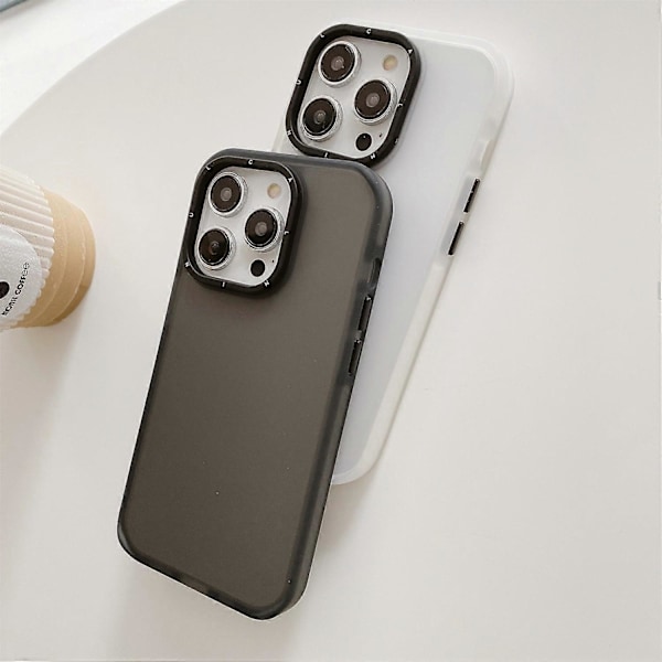 Stöttåligt skal för iPhone 15 Pro TPU+PC Hybrid Baksida Multicolor Style D