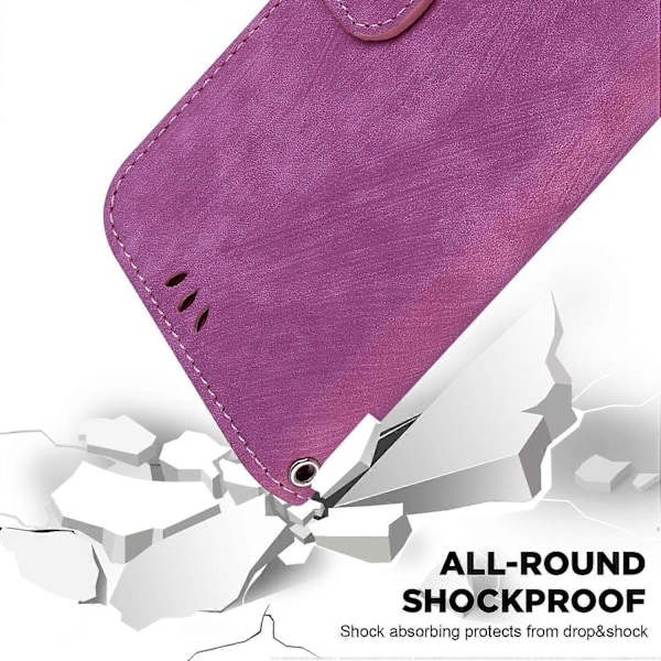 Plånboksfodral i PU-läder med stativ för Oppo A79 5G/A2 5G Multicolor Rose