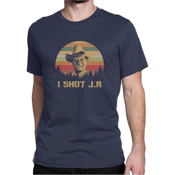 I Shot JR - Vintage Retro T-shirt Mens-navy 3XL
