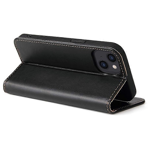 FIERRE SHANN iPhone 15 -kotelo, jalustallinen lompakkokotelo PU-nahkaa Multicolor Style D