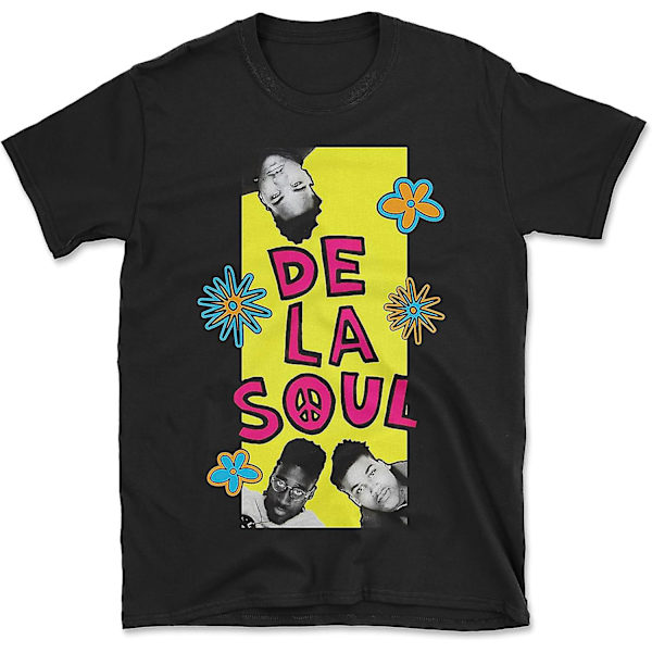 De La Soul Flowers Hip Hop T-shirt Black XXL
