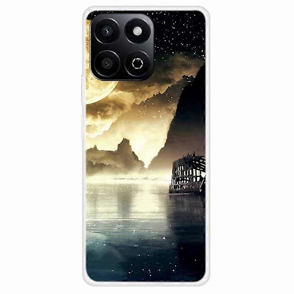 Kompatibel med Honor X7c 4G telefondeksel Multicolor Moonlight Lakeside