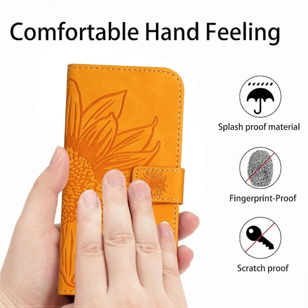 Til Xiaomi 14 Pro Etui Hud-berørings Wallet Stand Læder Cover med Skulderrem Multicolor Style F