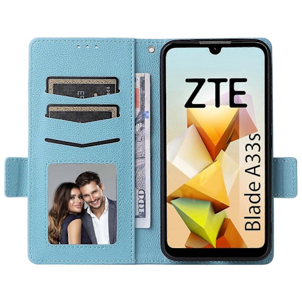 För ZTE Blade A33S Fodral Magnetlås Läder Telefonskal med Rem Multicolor Style C