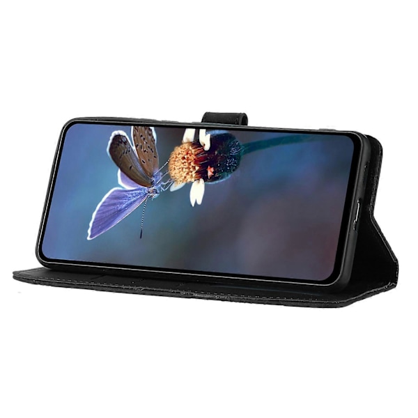 Blomsterpræget PU læder standpung cover til iPhone 11 mobiltelefon Multicolor Style E